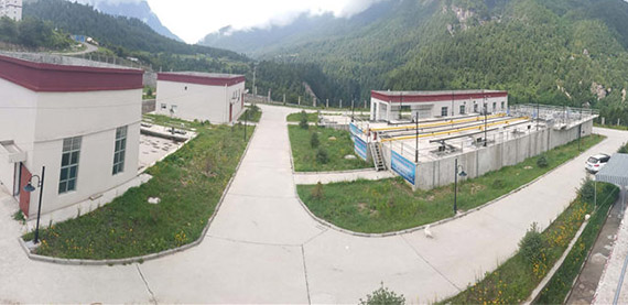 日喀則市吉隆鎮污水處理廠日常工作圖